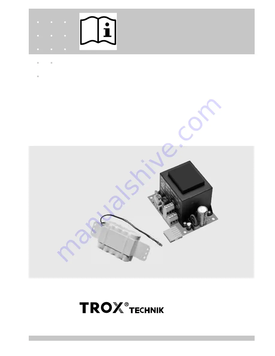 Trox Technik EM-TRF Operating And Installation Instruction Manual Download Page 1