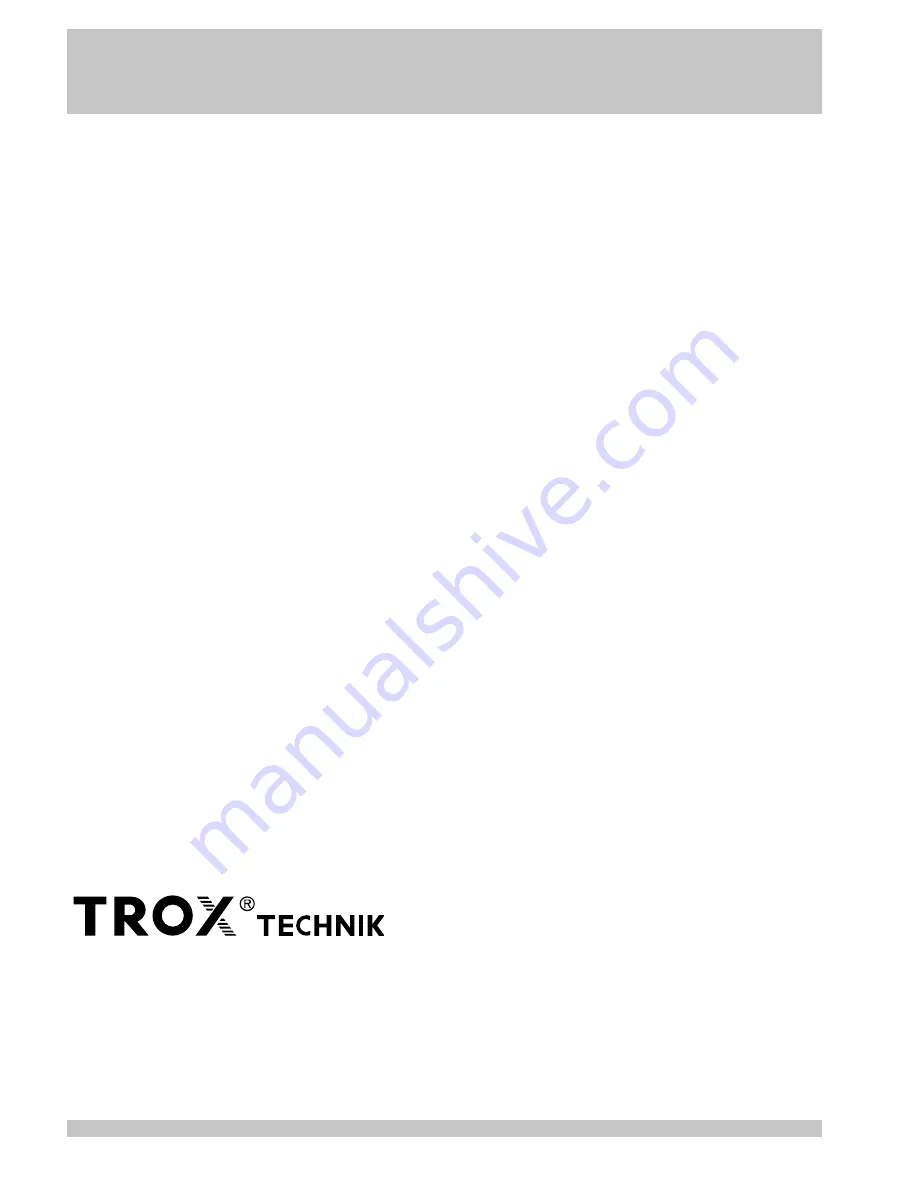 Trox Technik EM-TRF Operating And Installation Instruction Manual Download Page 2