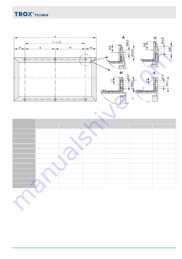 Trox Technik X-GRILLE modular Installation Manual Download Page 13