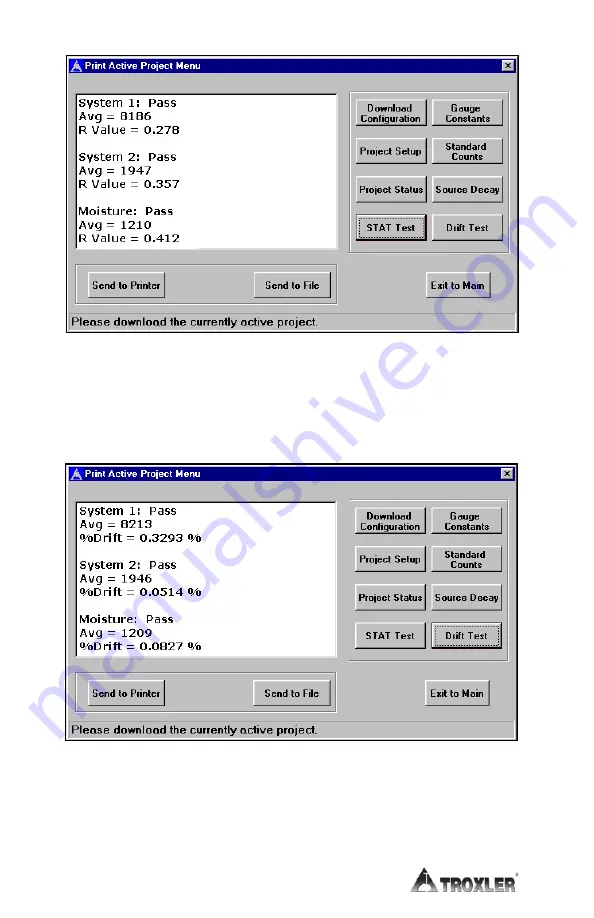 Troxler Enhanced RoadReader Plus 3451 Скачать руководство пользователя страница 149