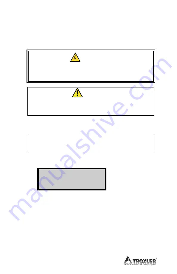 Troxler ICO 4740 Manual Of Operation And Instruction Download Page 8