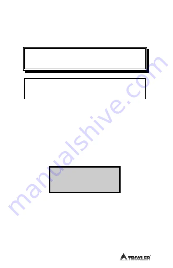 Troxler NTO 4730 Manual Of Operation And Instruction Download Page 6