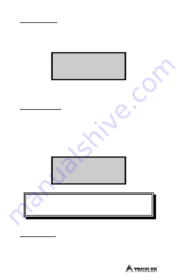 Troxler NTO 4730 Manual Of Operation And Instruction Download Page 88