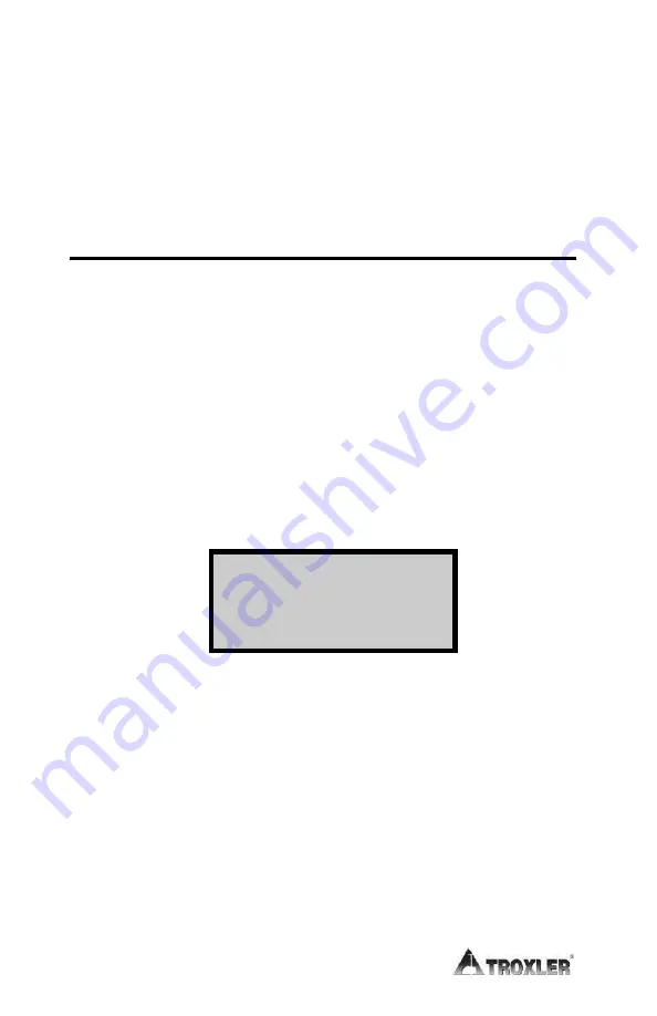 Troxler RoadReader 3430 Operation And Instruction Manual Download Page 72