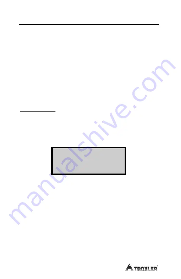 Troxler RoadReader Plus 3450 Manual Of Operation And Instruction Download Page 79