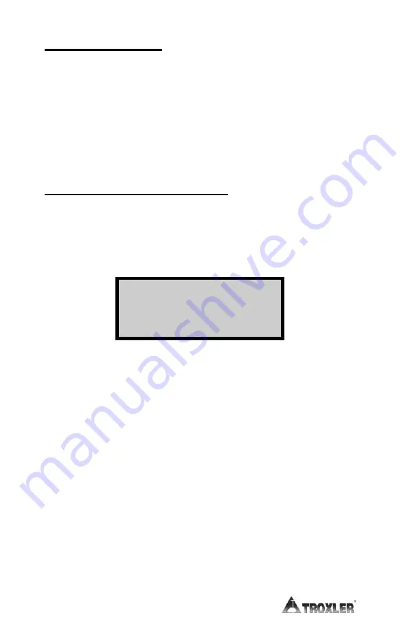 Troxler RoadReader Plus 3450 Manual Of Operation And Instruction Download Page 87