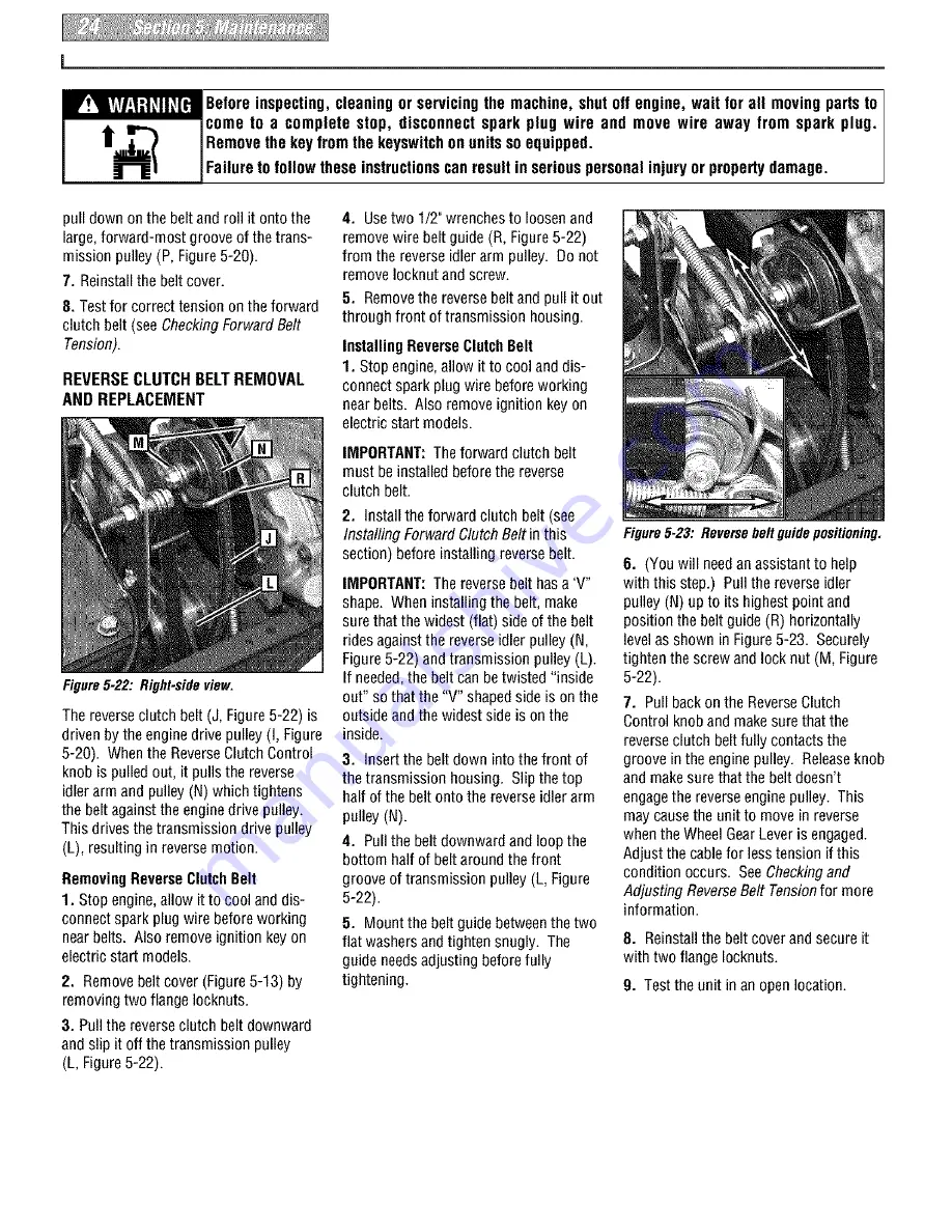 Troy-Bilt PONY 664D Operator'S Manual Download Page 24