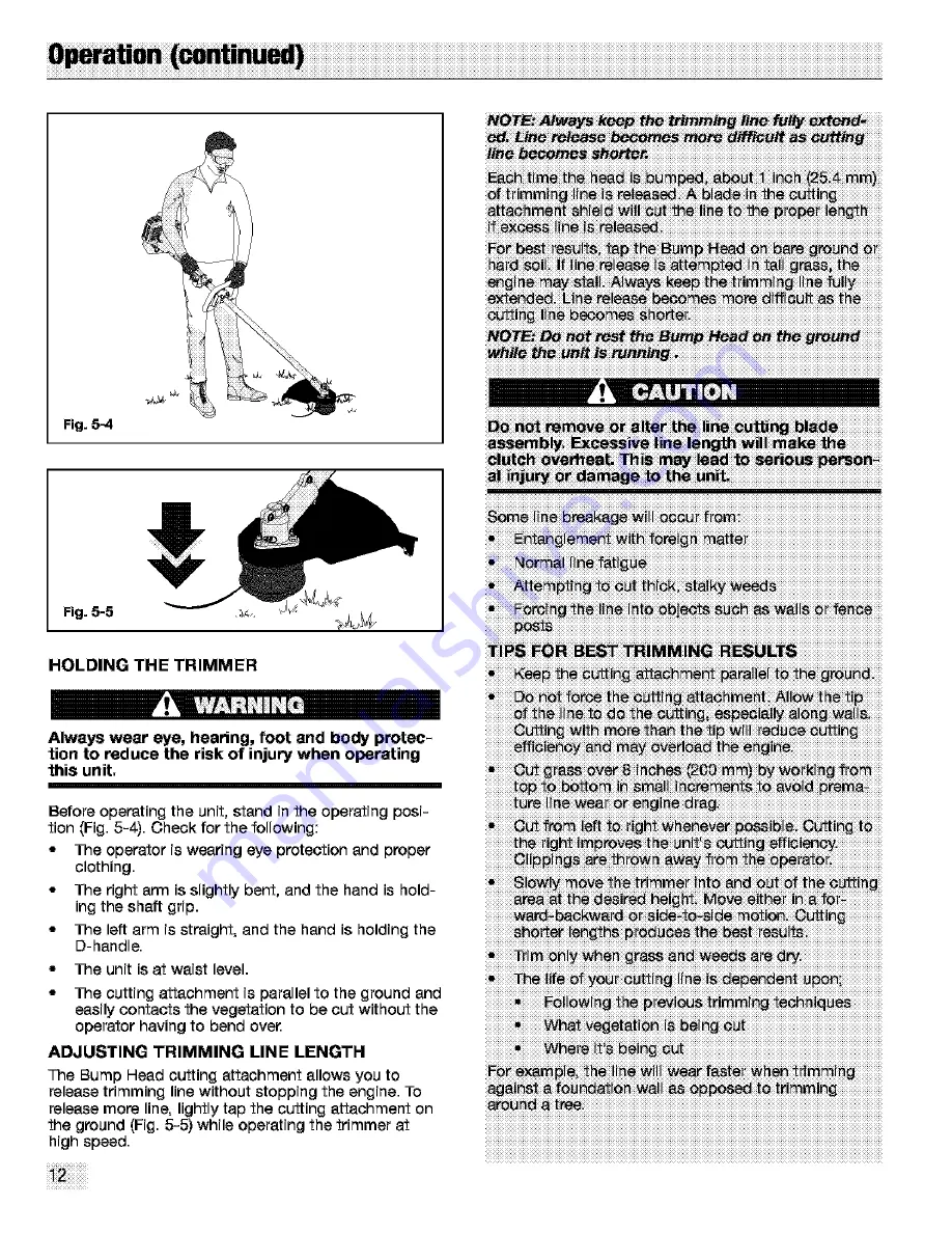 Troy-Bilt TB3000 Owner'S/Operator'S Manual Download Page 12