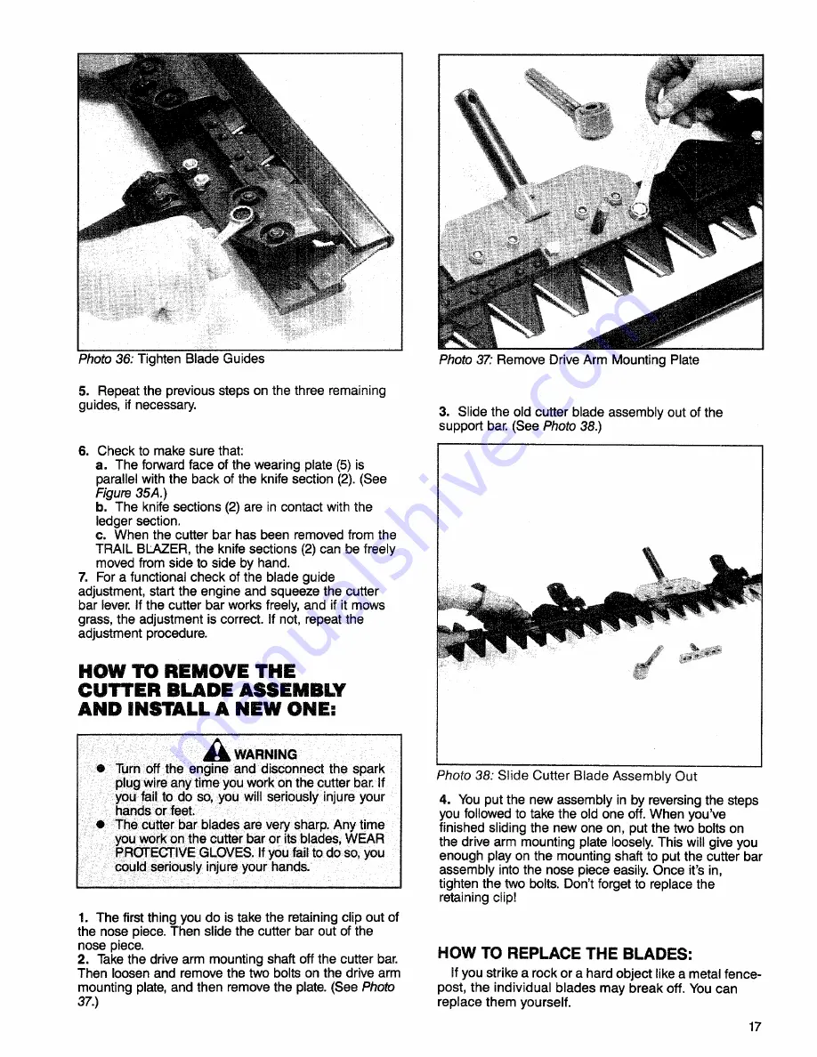 Troy-Bilt Trail Blazer Owner'S/Operator'S Manual Download Page 18