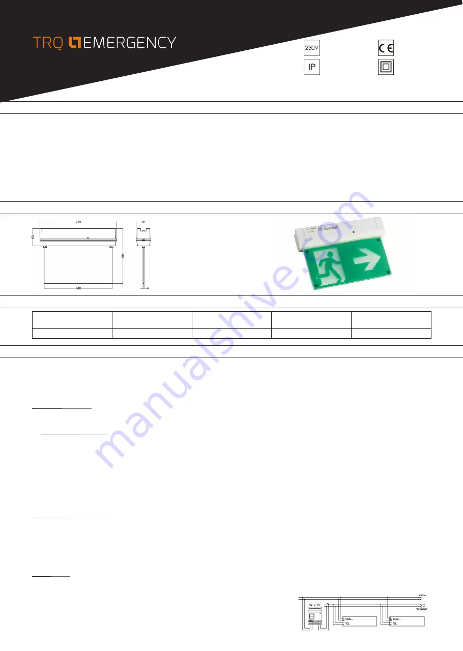 TRQ MIZAR SP AT IP65 Quick Start Manual Download Page 1