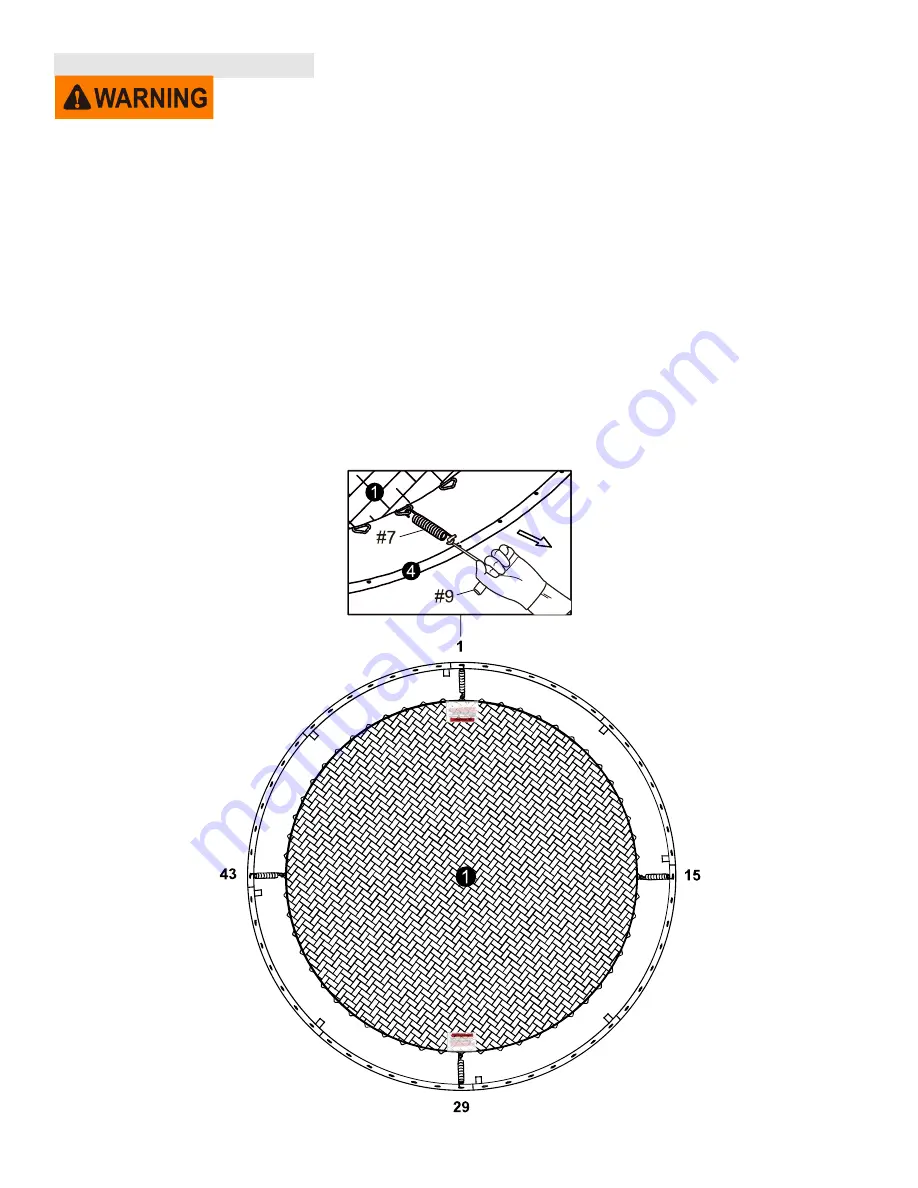 Tru-Jump STR-10FT-4P Assembly, Installation, Care,  Maintenance And User Instructions Download Page 19