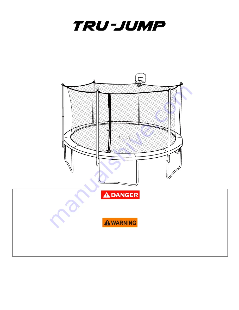 Tru-Jump STR-14FT Assembly, Installation, Care,  Maintenance And User Instructions Download Page 1