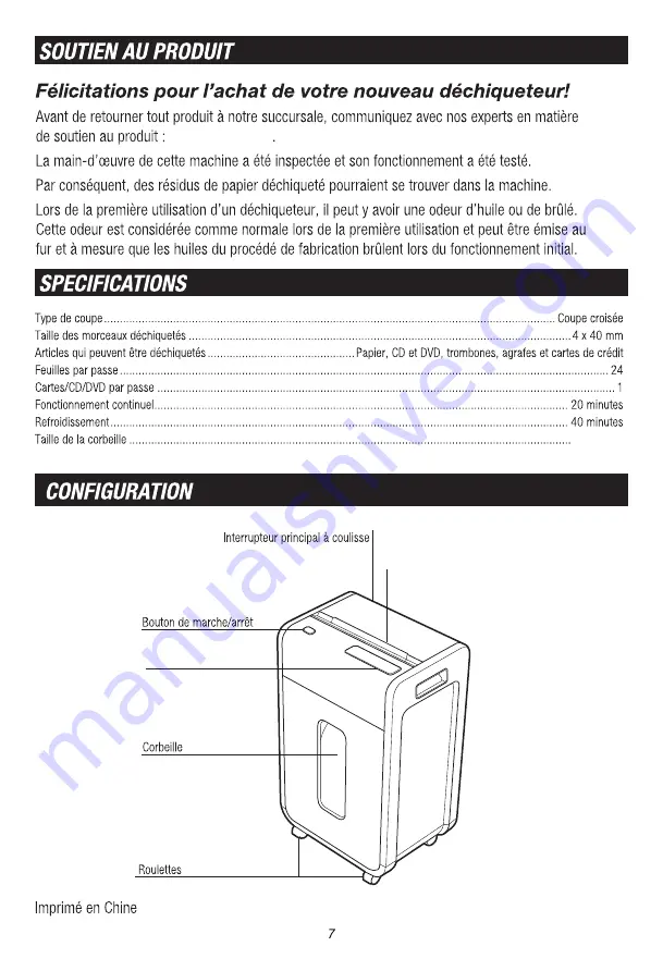 TRU RED TR-BXC243A Скачать руководство пользователя страница 7