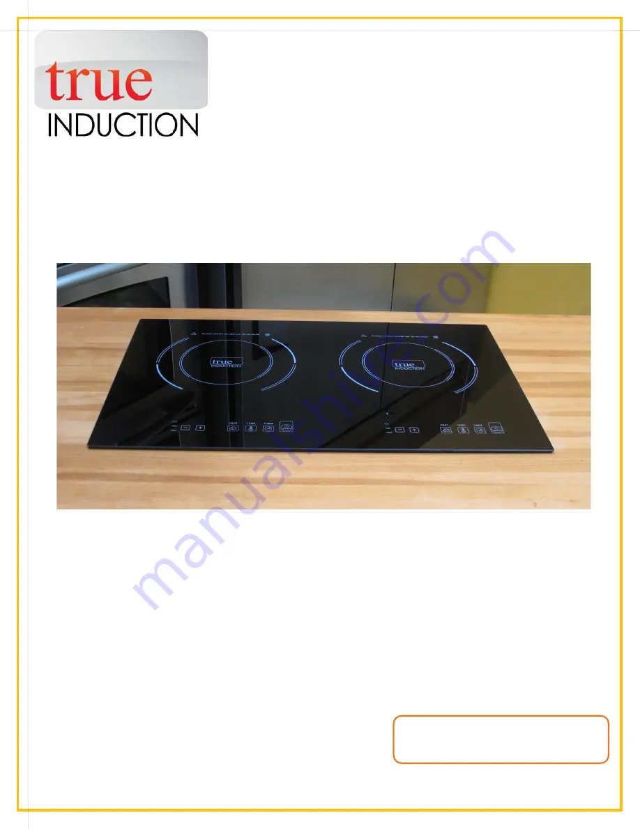 True Induction S2F3 User Manual Download Page 1