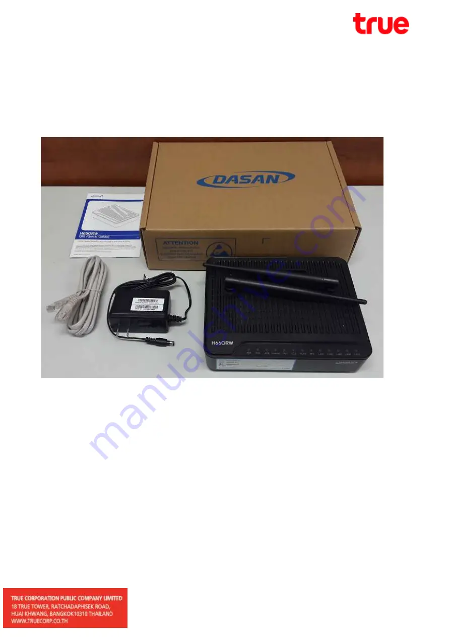 True DASAN H660RW Manual Download Page 6