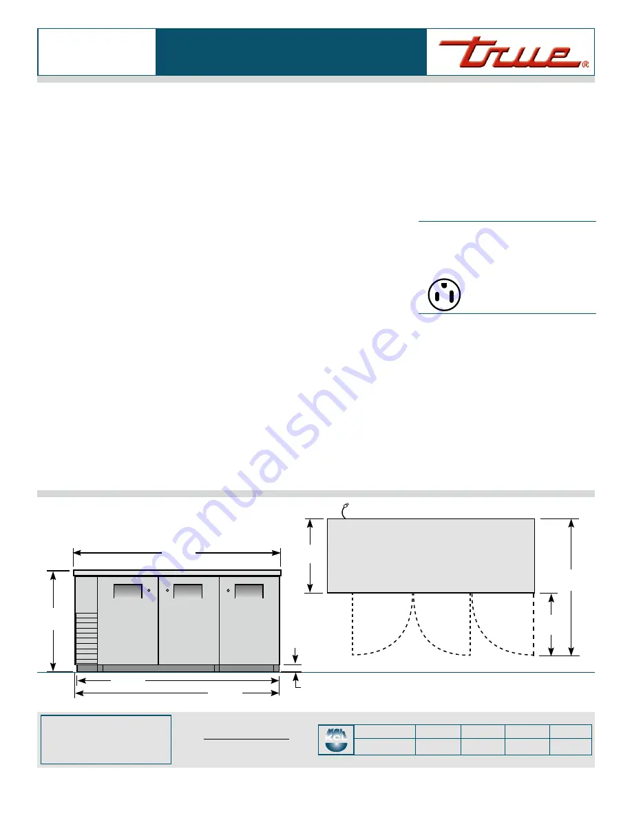 True TBB-24-72-S Specifications Download Page 2