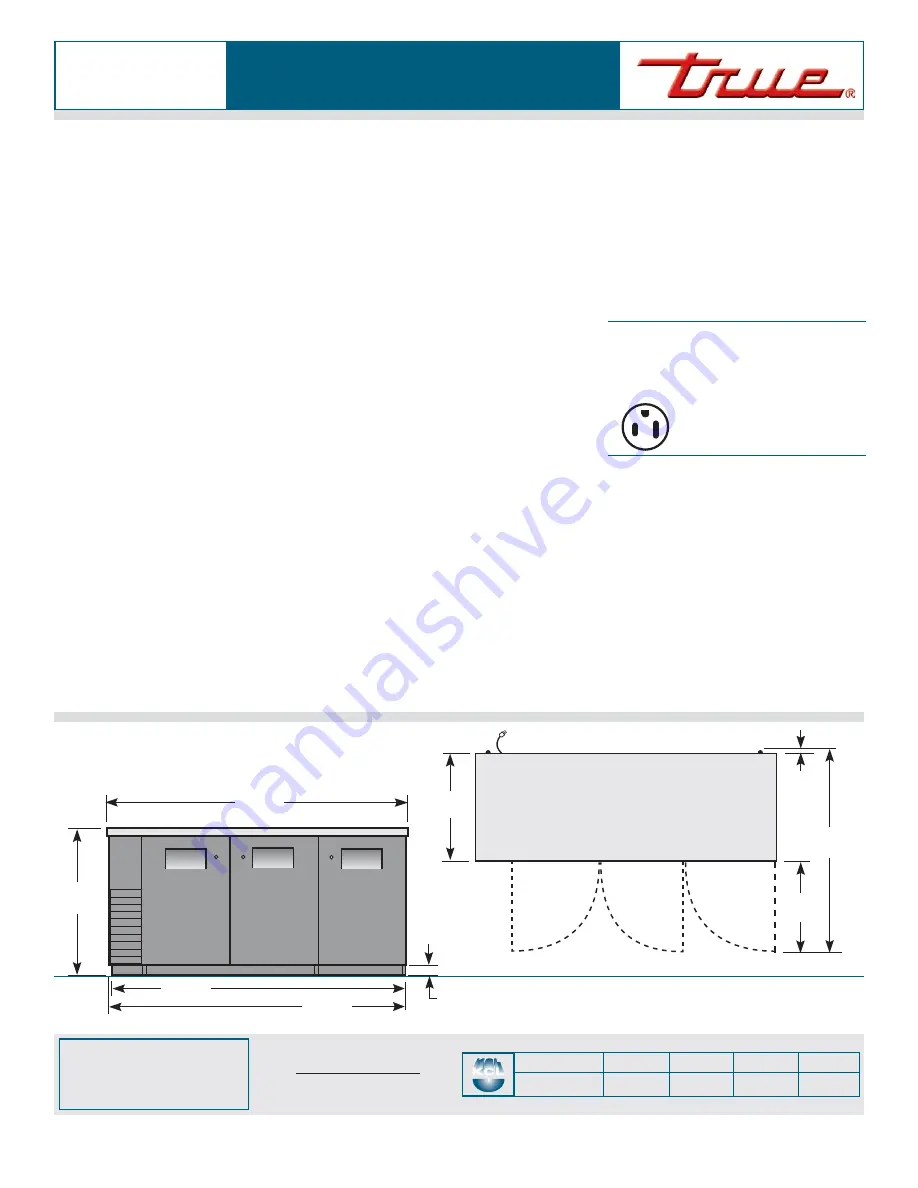 True TBB-24-72 Specifications Download Page 2