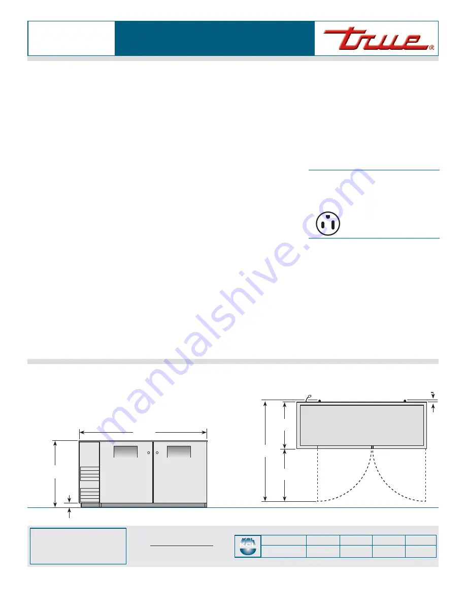 True TBB-24GAL-60-S Specifications Download Page 2