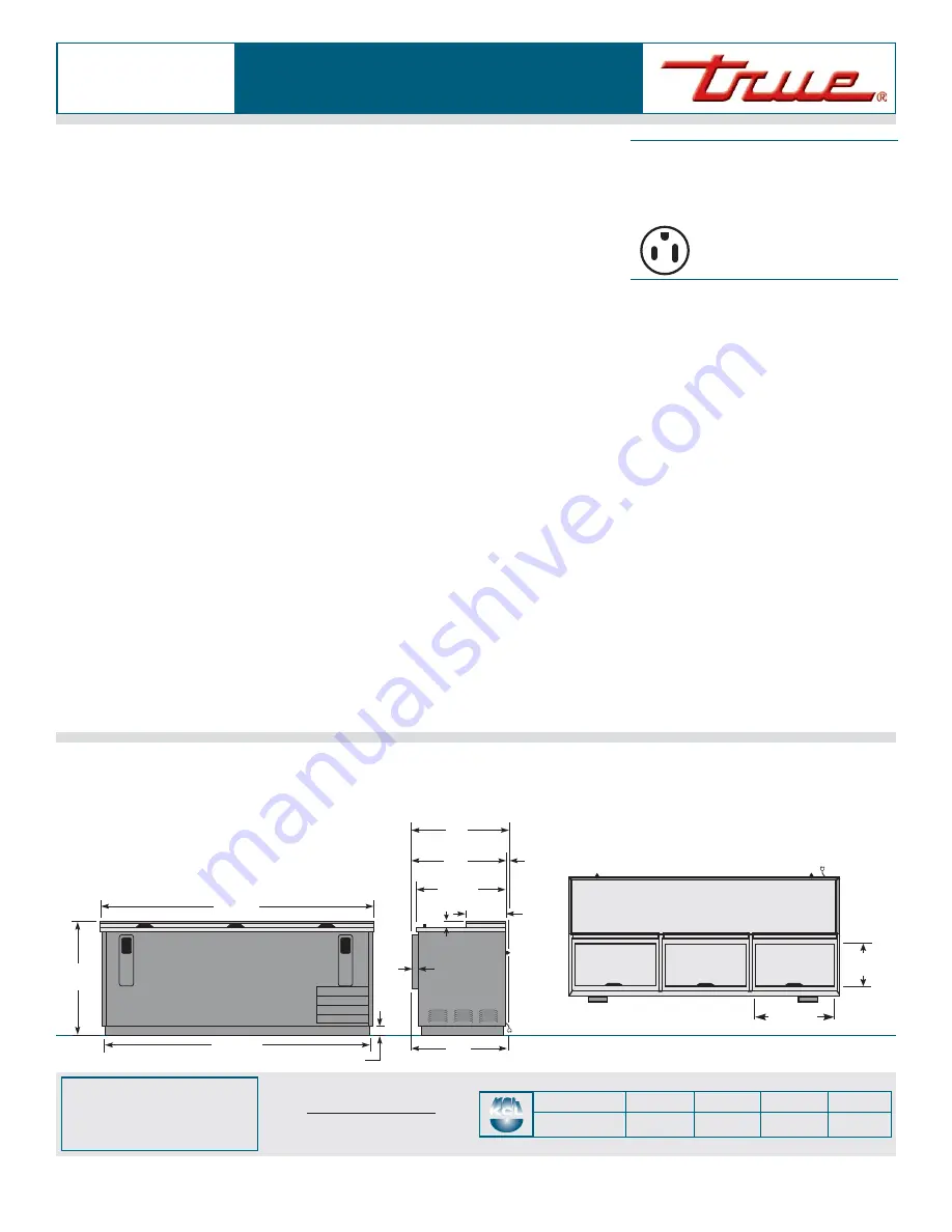 True TD-80-30 Specifications Download Page 2