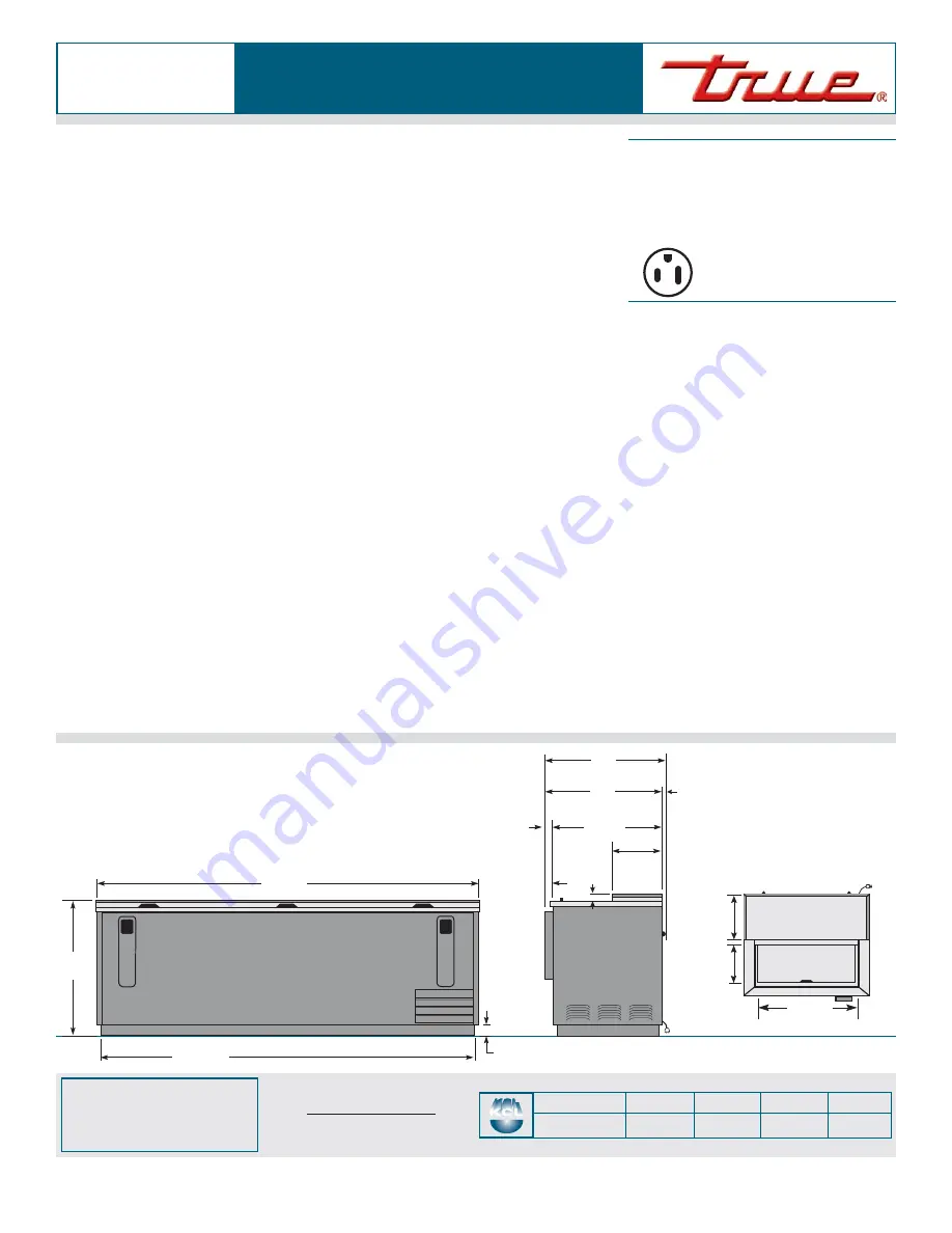 True TD-95-38 Specifications Download Page 2