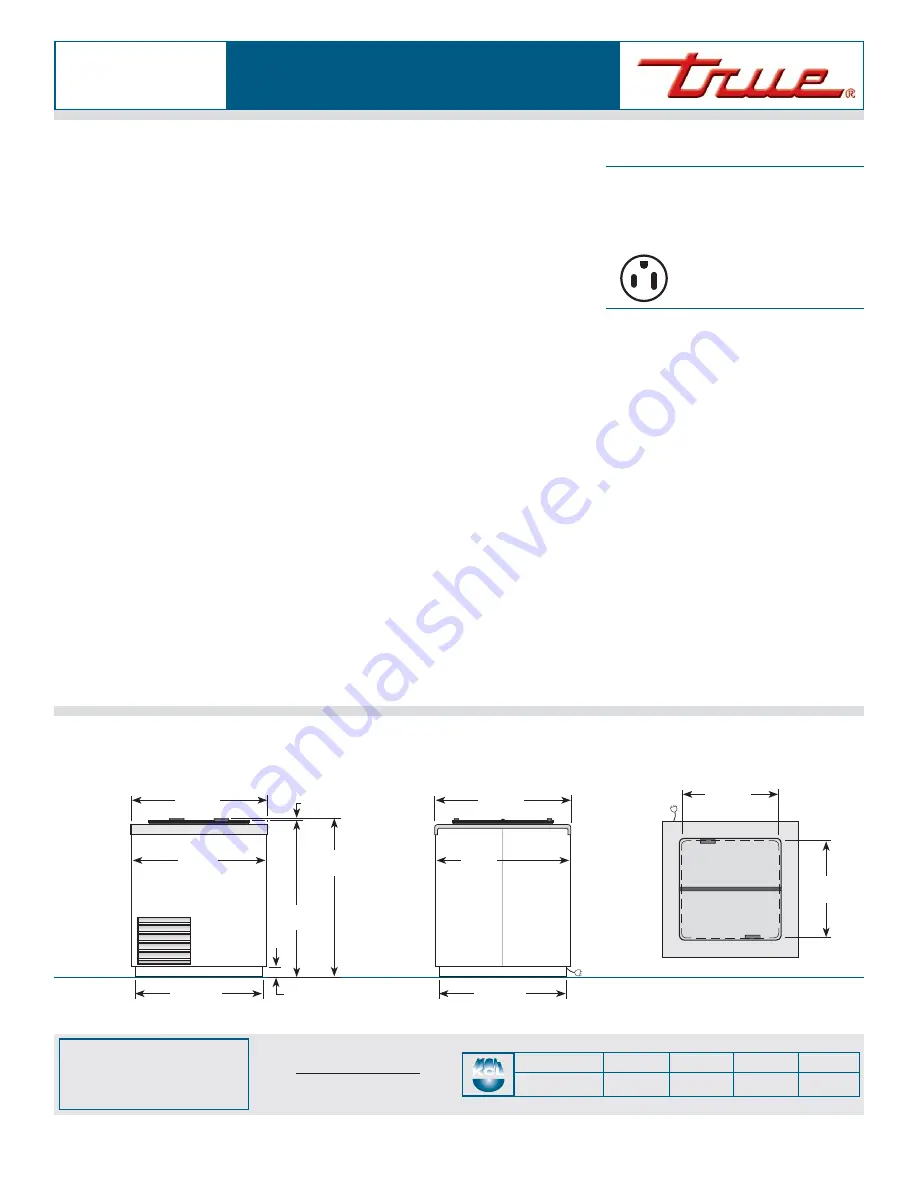 True THDC-4 Specifications Download Page 2