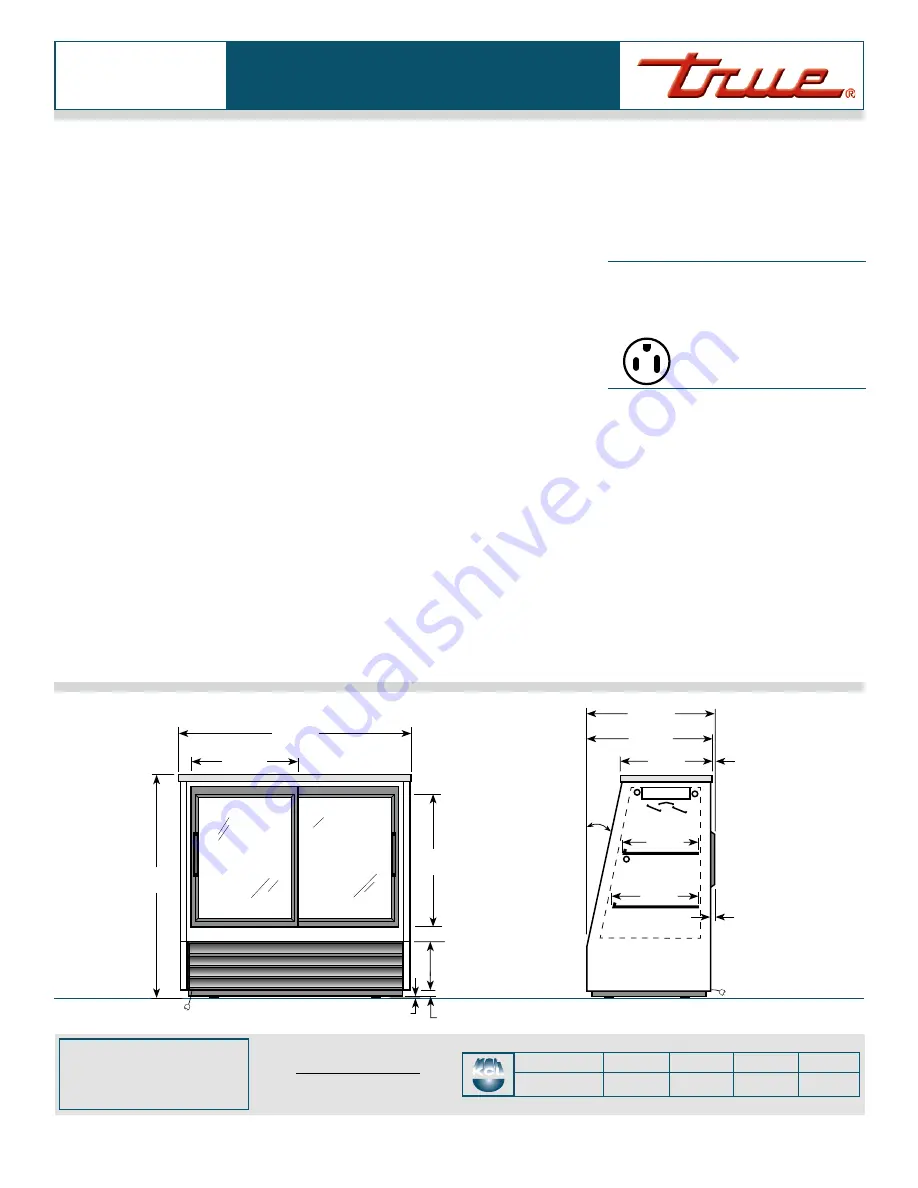 True TSID-48-2 Specifications Download Page 2