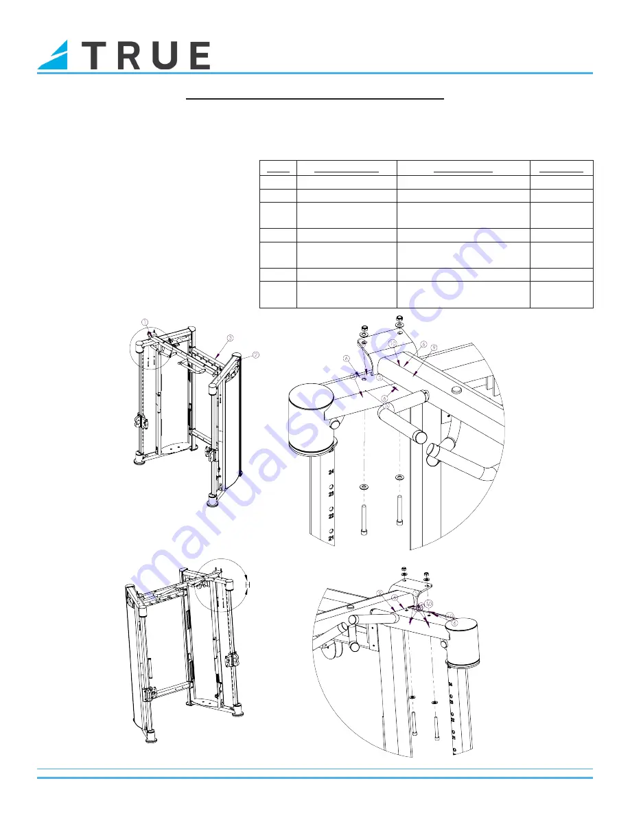 True XFT-900 Owner'S Manual Download Page 16