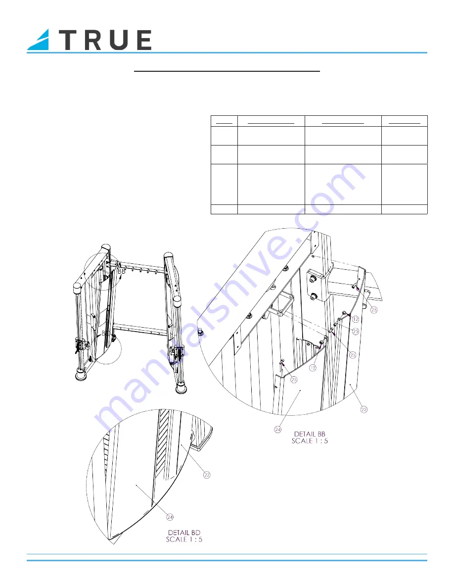 True XFT-900 Owner'S Manual Download Page 27