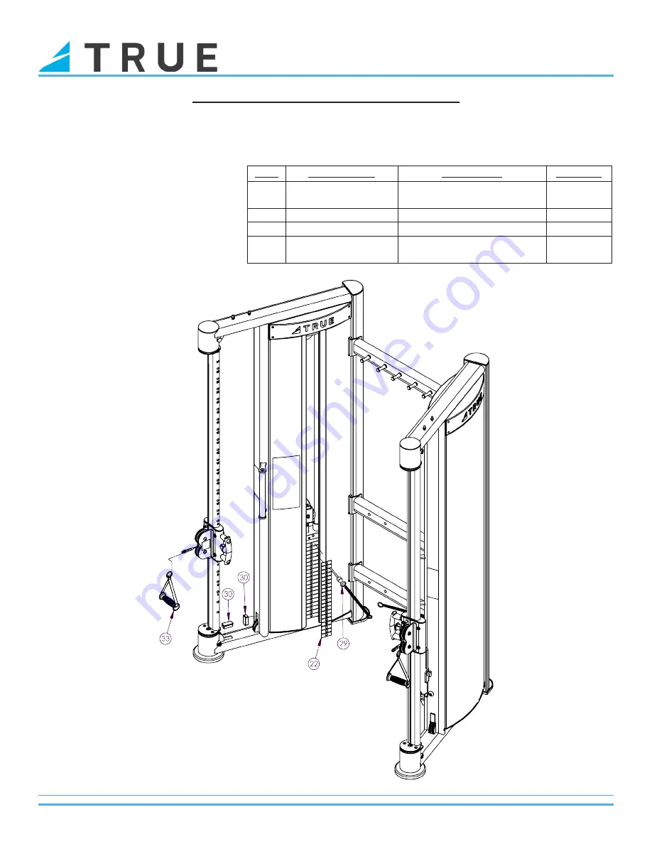 True XFT-900 Owner'S Manual Download Page 29