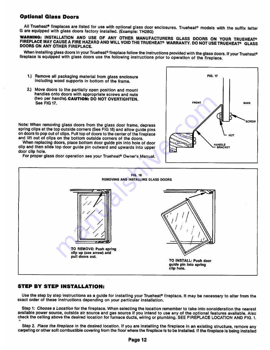 Trueheat TH28 Installation Manual Download Page 13