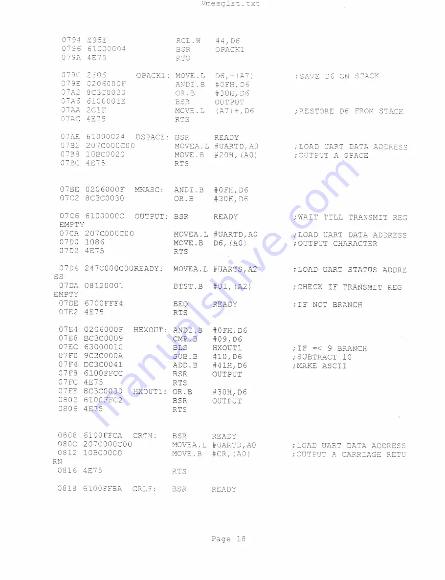 TrueTime VME-SG2 560-5608 Manual Download Page 52