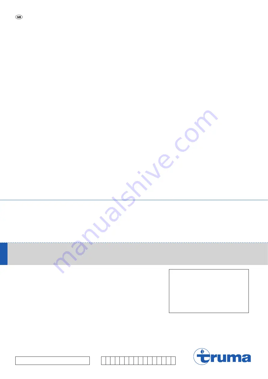 Truma Mover S Installation & Operation Instructions Download Page 16