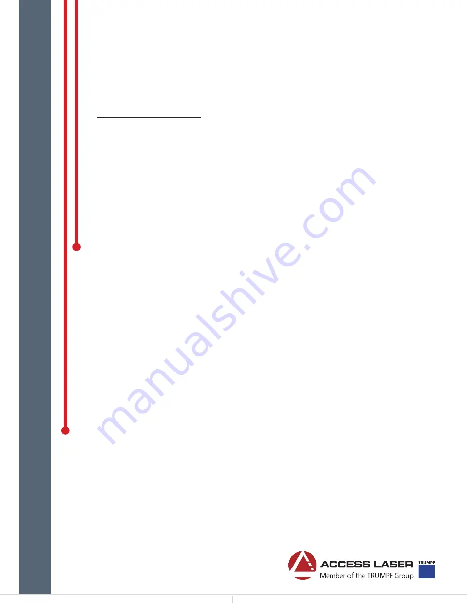 Trumpf Access Laser AL30 Series Operation Manual Download Page 5