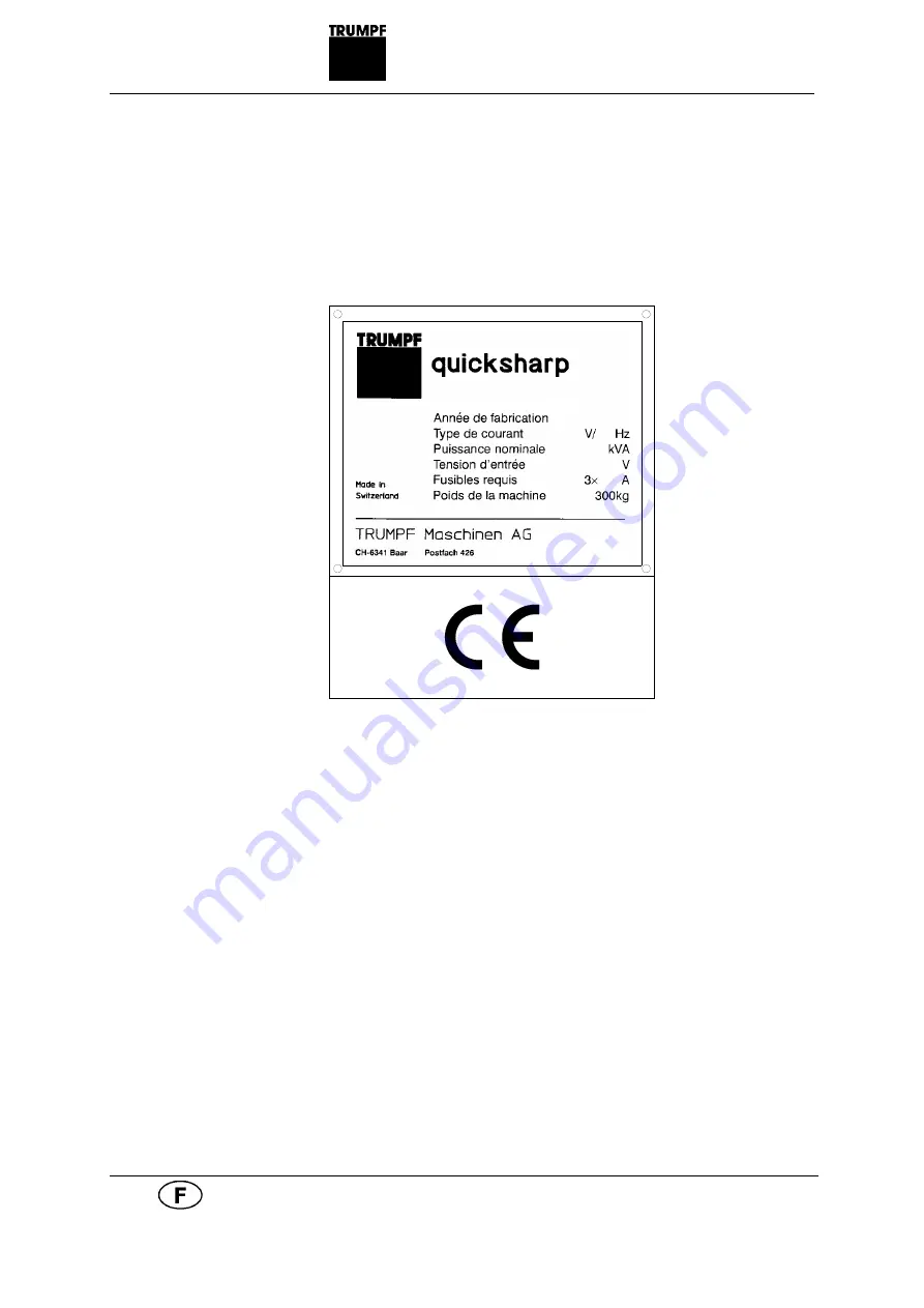 Trumpf quicksharp Operator'S Manual Download Page 25