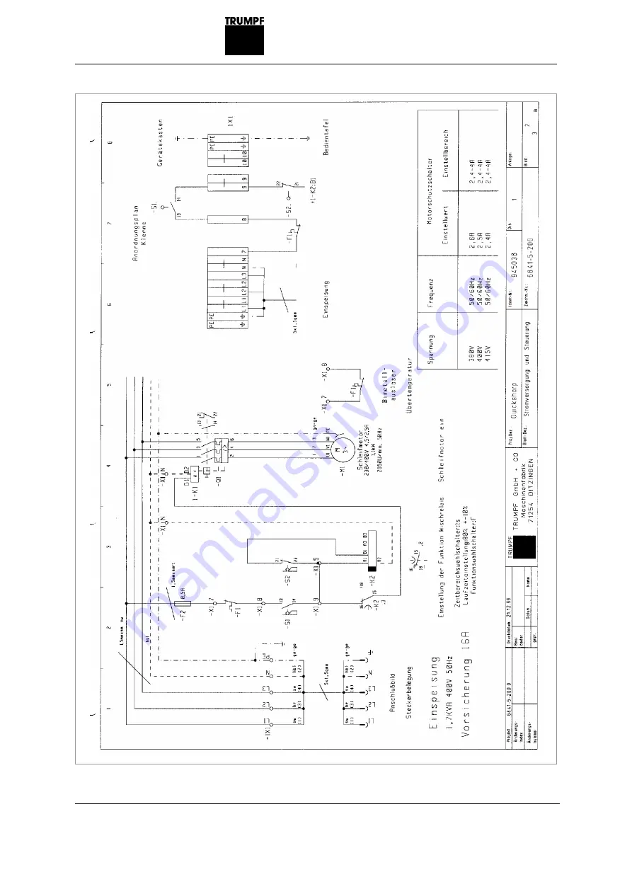 Trumpf quicksharp Operator'S Manual Download Page 89