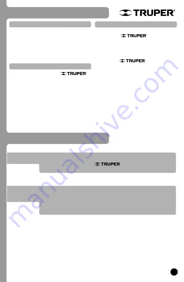 Truper 101508 Manual Download Page 9