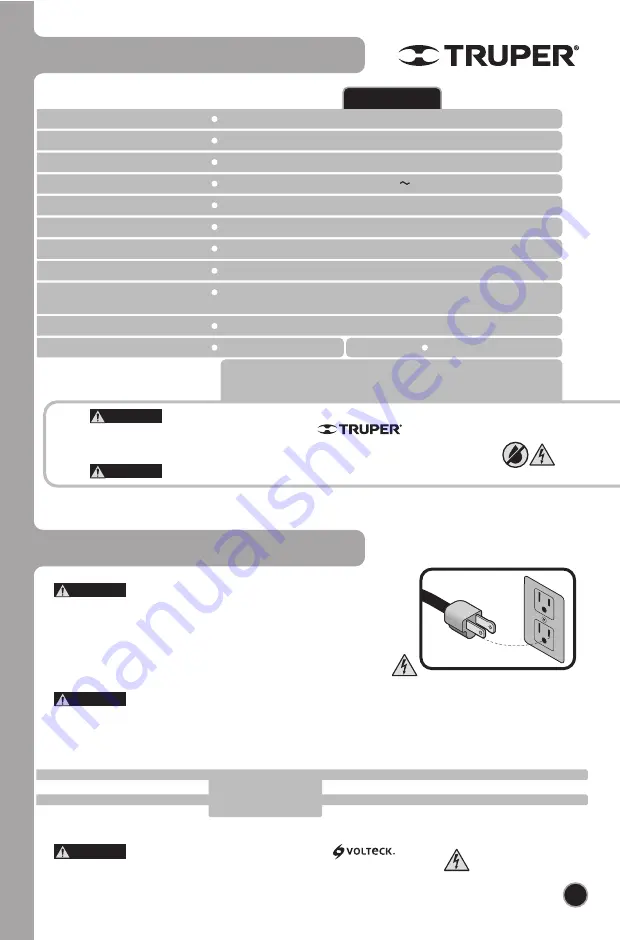 Truper 101519 Manual Download Page 3