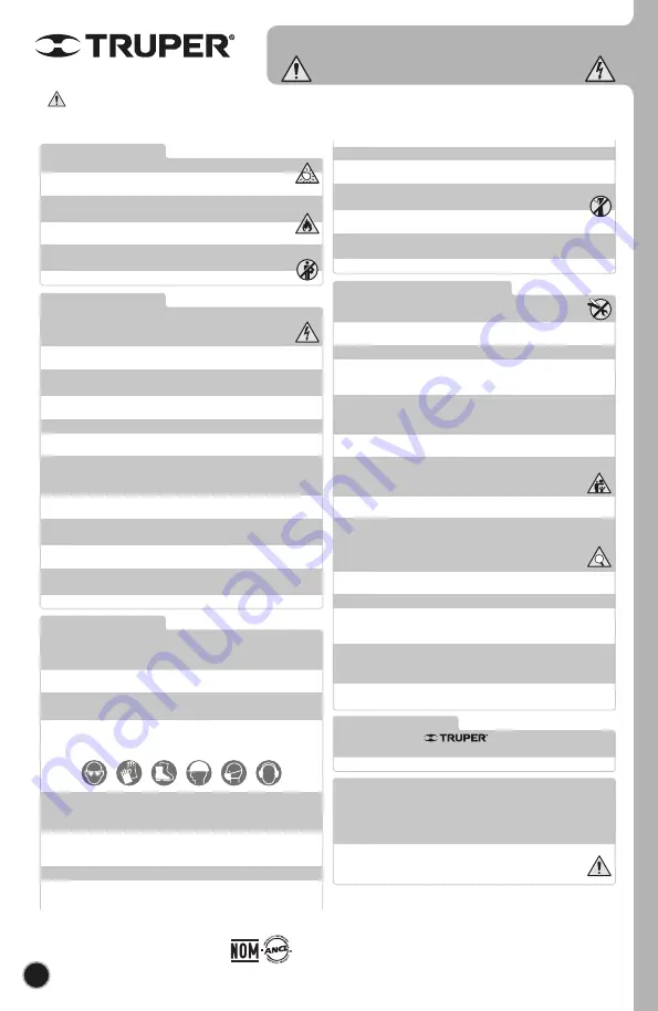 Truper 11682 Manual Download Page 16