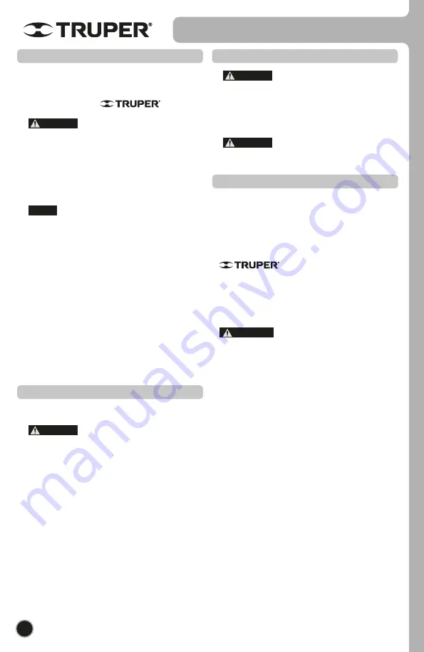 Truper 12908 Manual Download Page 26