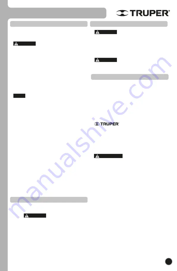 Truper 12910 Manual Download Page 11