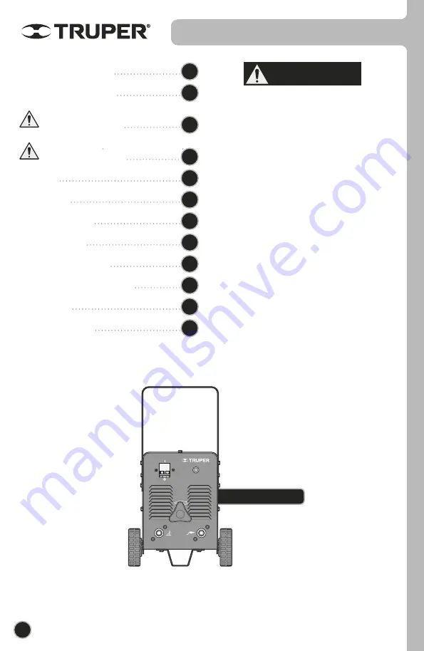 Truper 13107 Manual Download Page 2