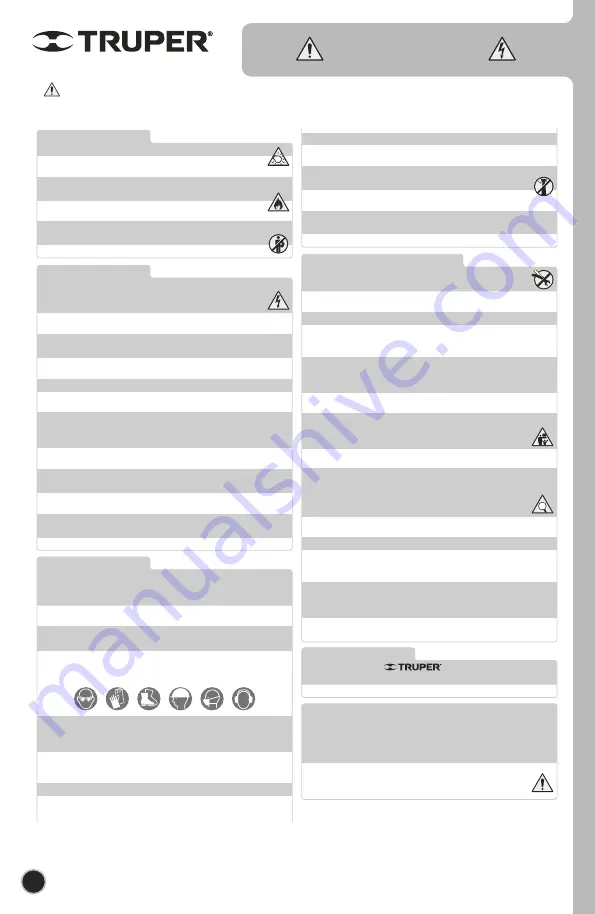 Truper 13107 Manual Download Page 16