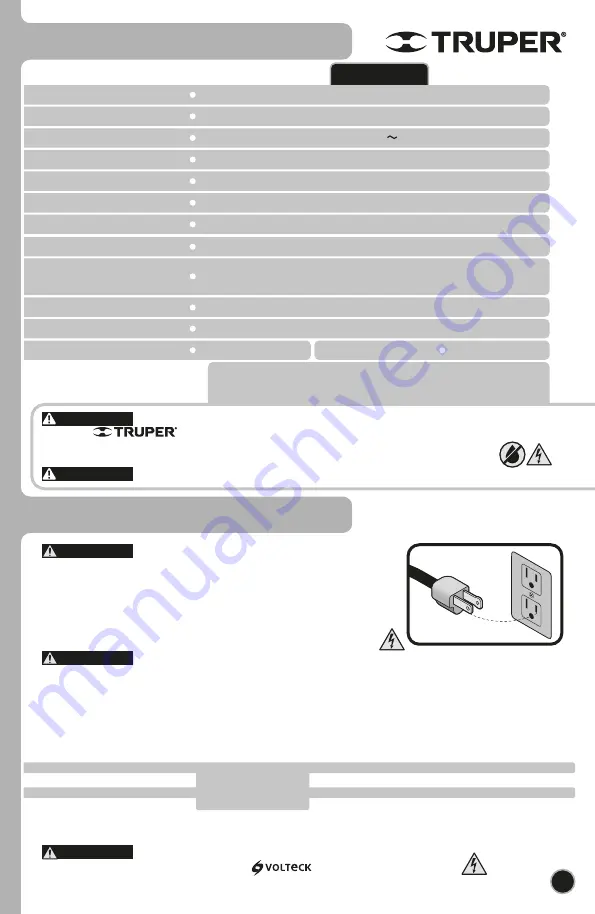 Truper 13442 Manual Download Page 3