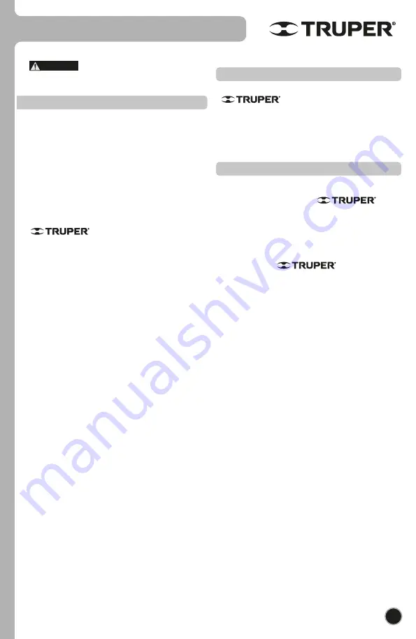 Truper 13442 Manual Download Page 21