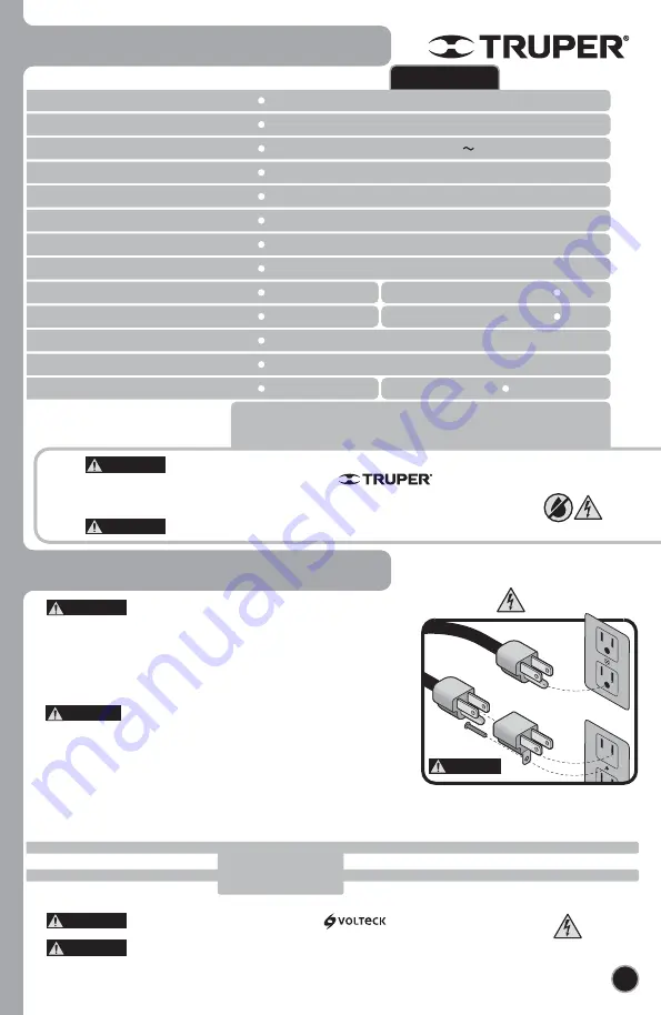 Truper 13498 Manual Download Page 15