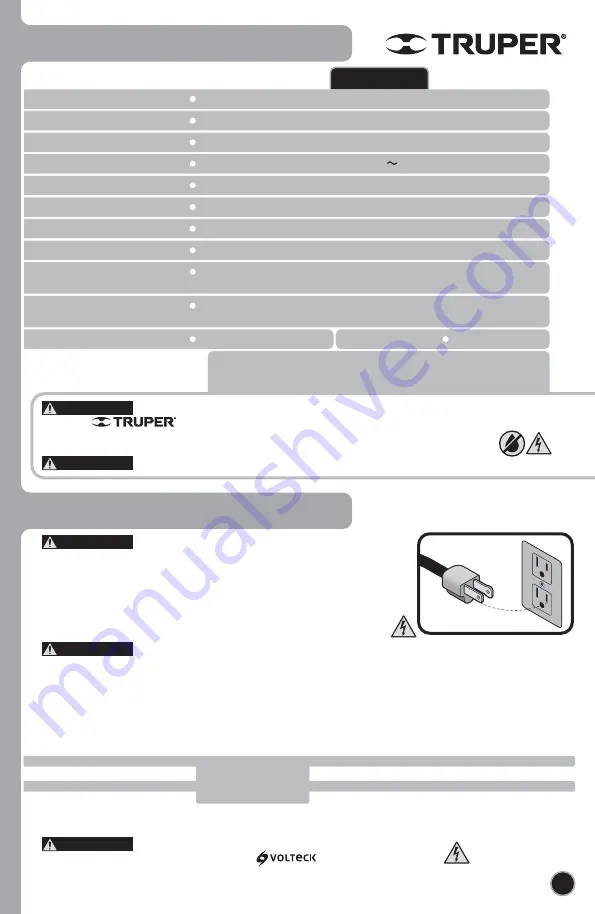 Truper 16024 Manual Download Page 3