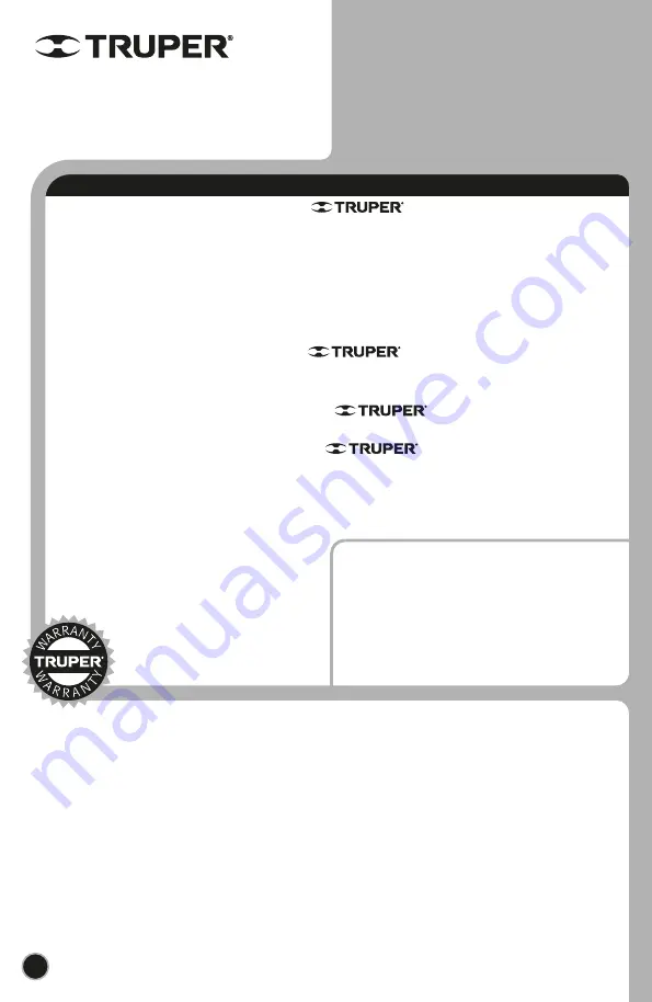 Truper 16278 Manual Download Page 32