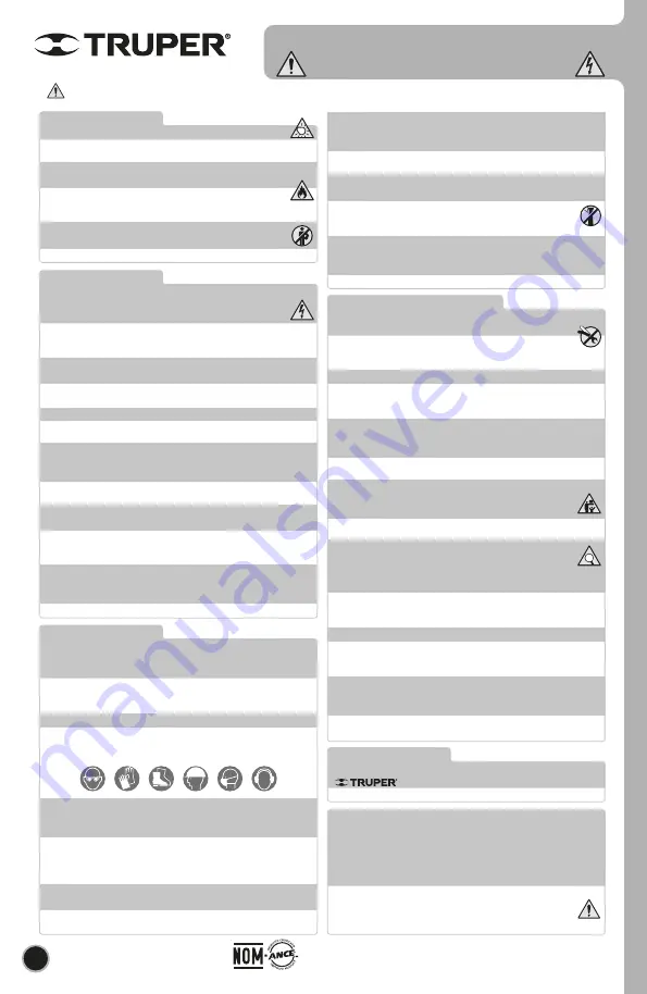 Truper 16539 Manual Download Page 4