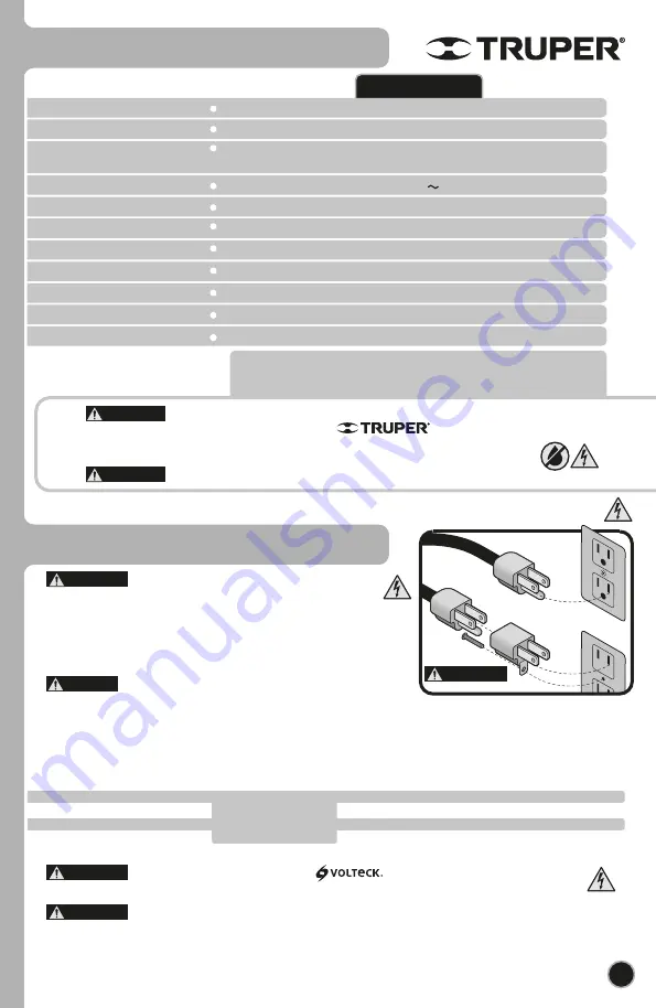 Truper 16539 Manual Download Page 15