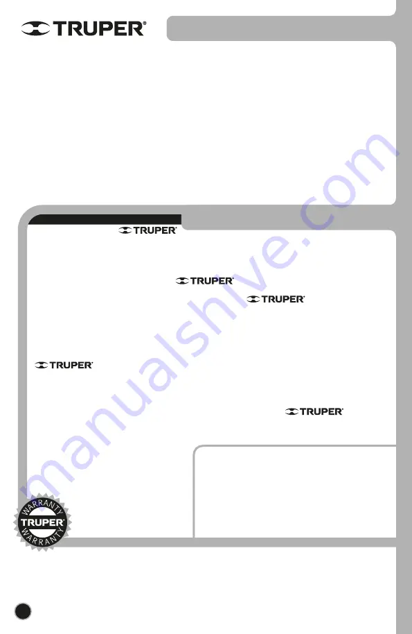 Truper 17269 Manual Download Page 32